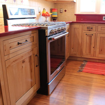 Rustic Knotty Maple Kitchen