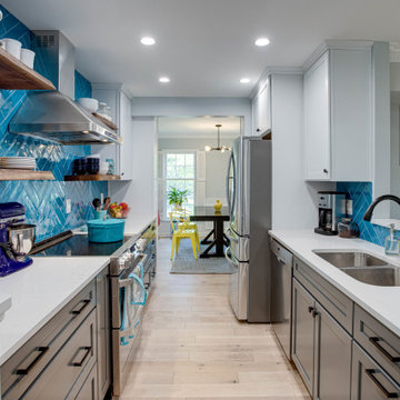 Transitional Barn Inspired Kitchen Springfield, VA