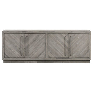 Modus Alexandra 74" Solid Wood TV Stand in Rustic Latte