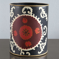 Suzani Wastebasket - Wastebaskets