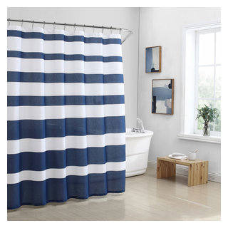 Fish Shower Curtain 72x72 Ocean Geometric Blue Fish Shower