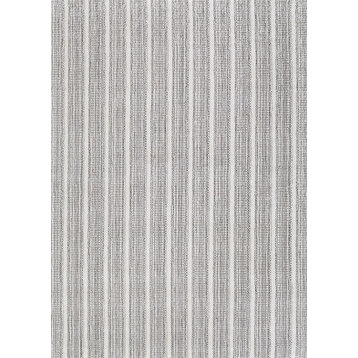 Couristan Aspen Textured Stripes Area Rug, Dark Grey, 9' X 12'