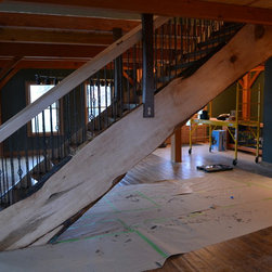 Live Edge Stairs - Curly Maple and Walnut - Home Improvement