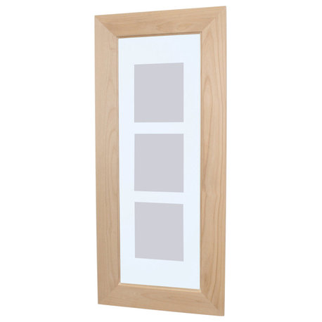 14x36 Concealed Medicine Cabinet - Picture Frame Door! by Fox Hollow Furnishings, Unfinished Flat