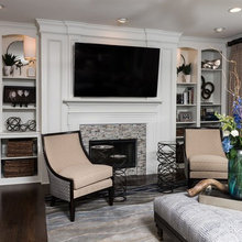 Mid century modern fireplace