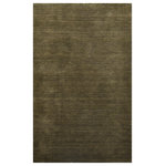Amer Rugs - Arizona Rye Area Rug, Brown, 2'x3', Solid - Featuring a plush, soft touch underfoot, this area rug blends perfectly into a variety of home settings. Handwoven in India of fine, handspun New Zealand wool, this transitional area rug is crafted in a solid, saturated color that will easily fit into any room decor. Your guests will be impressed with this high-quality, casual area rug.
