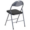 MFO Vinyl Metal Folding Chair with Carrying Handle