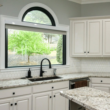 New Black Windows in Magnificent Kitchen - Renewal by Andersen Georgia