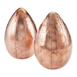 Copper Metallic Eggs - Decorative Objects And Figurines