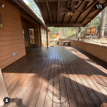 Deck rebuild with Timber Tech decking and Fortress railing.
