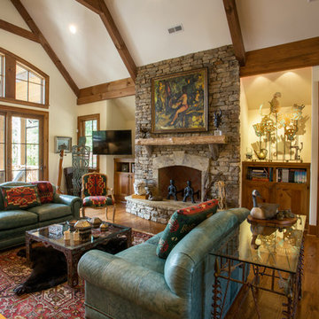 Rustic Rocky Springs Great Room