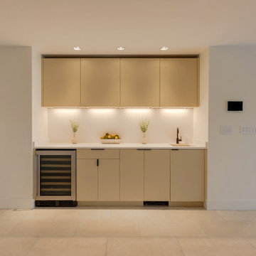 Custom Wet Bar with Wine Refrigerator