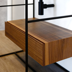 C2 Collection - Drawer in Walnut Natural - Towel Racks & Stands