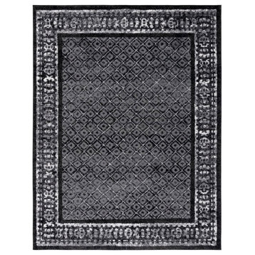 Safavieh Adirondack Collection ADR110 Rug, Black/Silver, 6'x9'