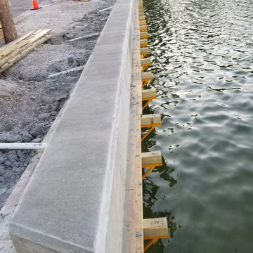 600 feet of seawall