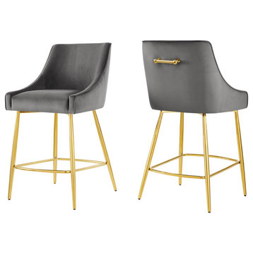Discern Counter Stools - Set of 2 Gray -6038