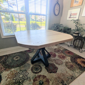 Ash Dining Table | Modern Pedestal Dining Table for Small Spaces