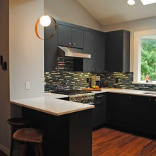 asphalt /chrome backsplash
