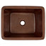 Hawking 12" Undermount and Drop-In Bath Sink Handmade Solid Copper, Aged Copper
