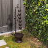 Alpine Metal Hanging 6-Cup Tier Layered Fountain, 36" Tall