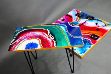 Hand-painted Furniture with matching Art