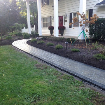 Front Sidewalk Installation & Front Porch Layover