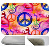Peace Collage Plush Bath Mat, 30"x20"