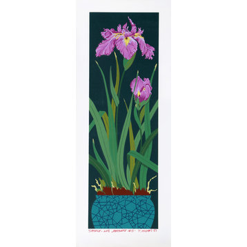 T. Michas, Japanese Iris, Silkscreen