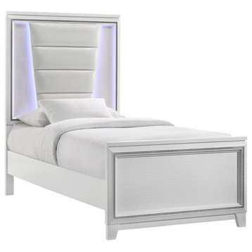 Picket House Furnishings Taunder Twin Bed With White Finish B.12627.TB
