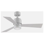 Fanimation Fans - Fanimation Fans FP4660MWW-44MWW-LK Zonix Wet Custom 3 Blade Ceiling Fan with Han - 1 Year WarrantyZonix Wet Custom 3 B Matte White *UL: Suitable for wet locations Energy Star Qualified: n/a ADA Certified: n/a  *Number of Lights: 1-*Wattage:18w LED bulb(s) *Bulb Included:No *Bulb Type:LED *Finish Type:Matte White