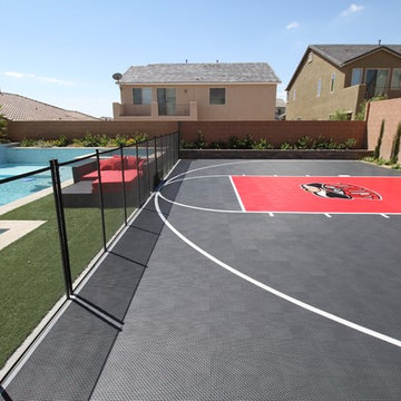 Las Vegas Backyard Basketball Court by Vegas Game Courts