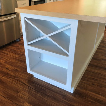 New Construction Milan, IL Koch Express Painted White Formica Amber Maple