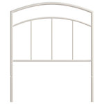Hillsdale Furniture - Hillsdale Julien Twin Metal Headboard or Footboard - Simplicity at its finest, the Hillsdale Julien twin-size headboard combines gentle arches with straight lines to create a clean silhouette with a strong presence.  Constructed of sturdy metal, its understated style and textured white finish ensure this panel fits nicely with any decor.  Comes with a set of extensions to heighten the panel to a headboard.  Bed frame, box spring and mattress not included.  Assembly required.