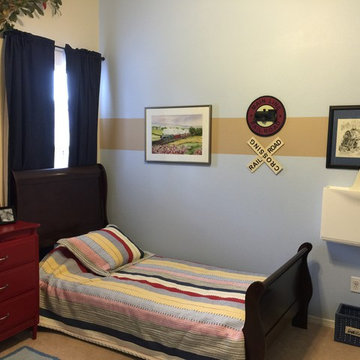 Train themed boy's room