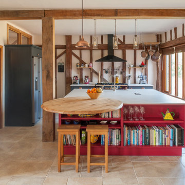 Stunning open plan barn kitchen