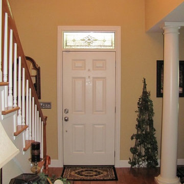 Professionally installed stained glass panels