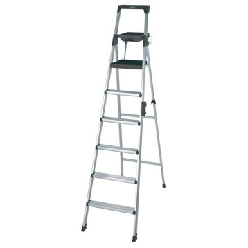 Cosco Signature Modern Metal Gray Series 8' Premium Aluminum Step Ladder