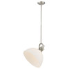 Hines 1-Light Pendant, Pewter, Opal Glass
