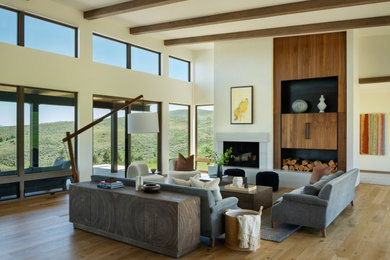 Trendy living room photo in Other