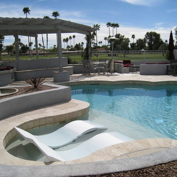 Ledge Lounger in-pool Chaise