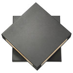Z-Lite - Z-Lite 572S-BK-LED Quadrate 2 Light Outdoor Wall Sconce, Black, 11 Inch - Bring energy efficiency to your exterior spaces with this contemporary outdoor LED wall light. Perfect for illuminating a pathway or patio, this light features an intriguing layered silhouette combined with a black finish for crisp, classic appeal.