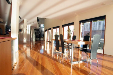 Photo of a contemporary dining room in Sydney.