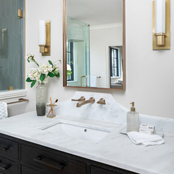Primary Bathroom at 409 Bertonley by Pike Properties - Charlotte Custom Home Bui