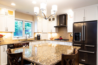 Example of a classic kitchen design in Other