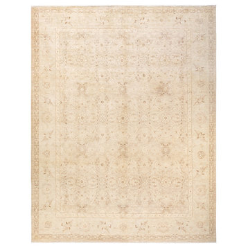Eclectic, One-of-a-Kind Hand-Knotted Area Rug Ivory, 8'2"x10'4"