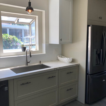 Galley style IKEA kitchen offers flexibility and function