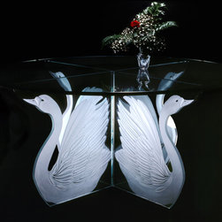 Carved Swan Table - Everyday Glasses