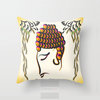 Vibrant Colorful Buddha Pillow Cover, 18"x18"