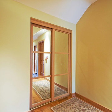 Sliding doors for hallway storage