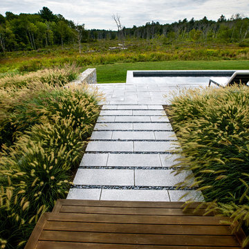 Fish Brook Overlook - Granite and Natural Stone Pool Terrace and Gunite Lap Pool
